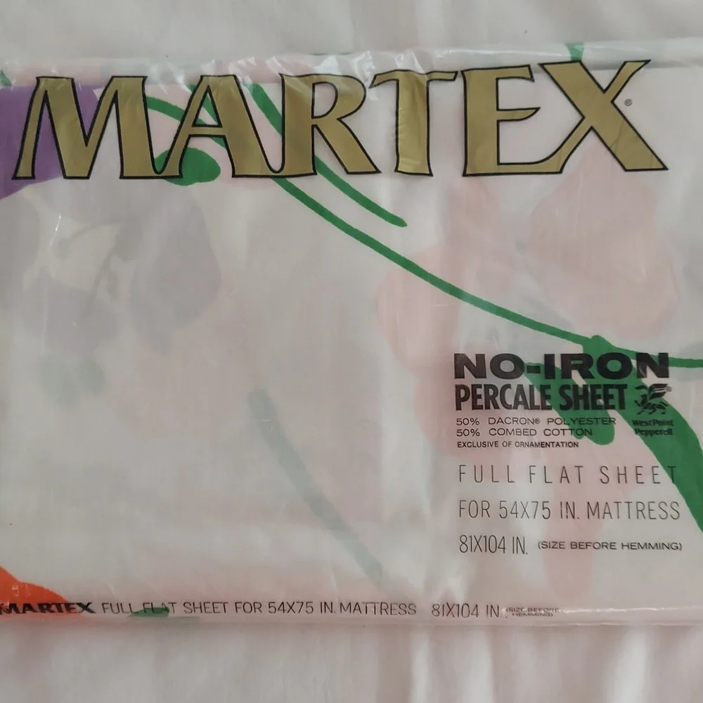 Vintage Deadstock Martex Flat Sheet - Picture 3 of 4